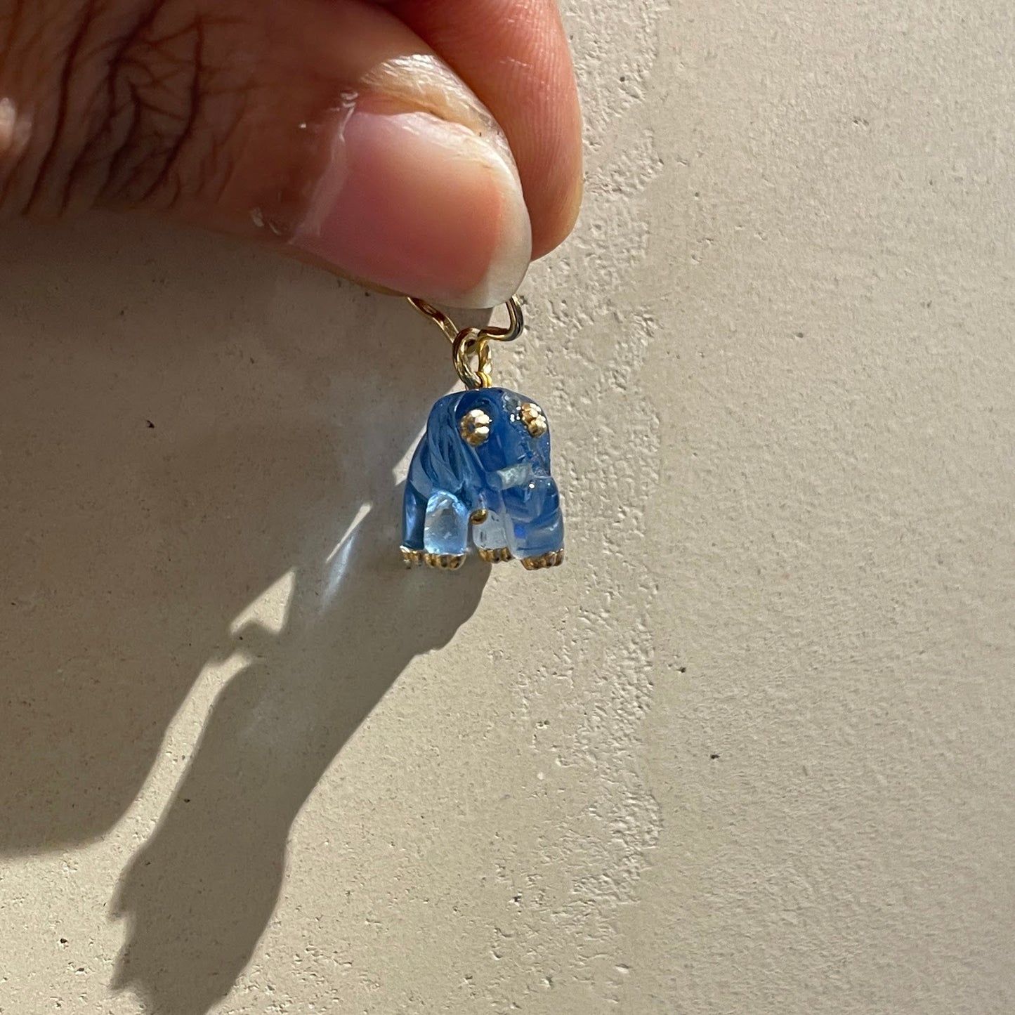 Blue Elephant Pendant