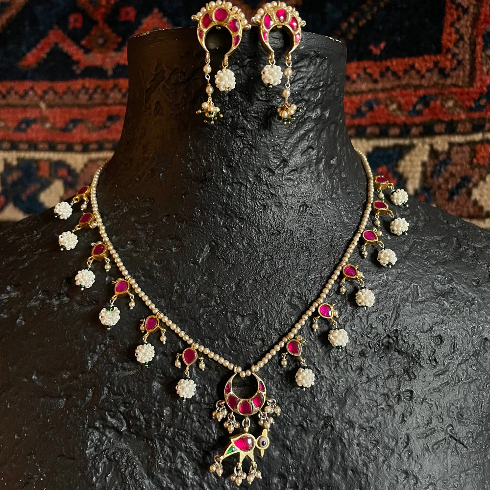 Chand Necklace (Red)