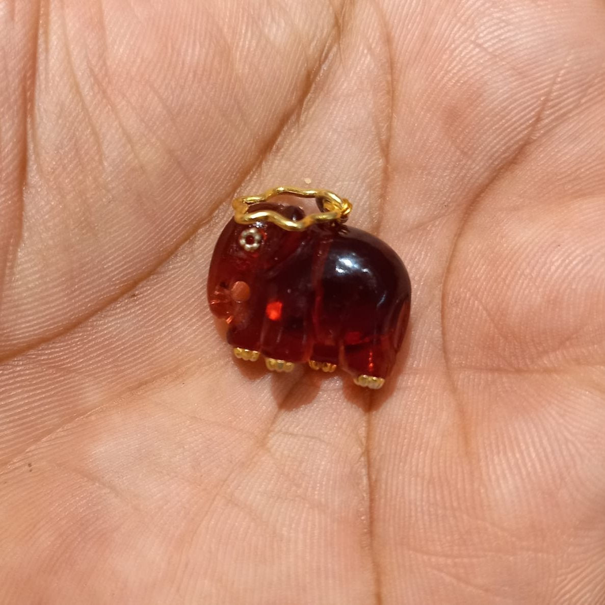 Red Elephant Pendant