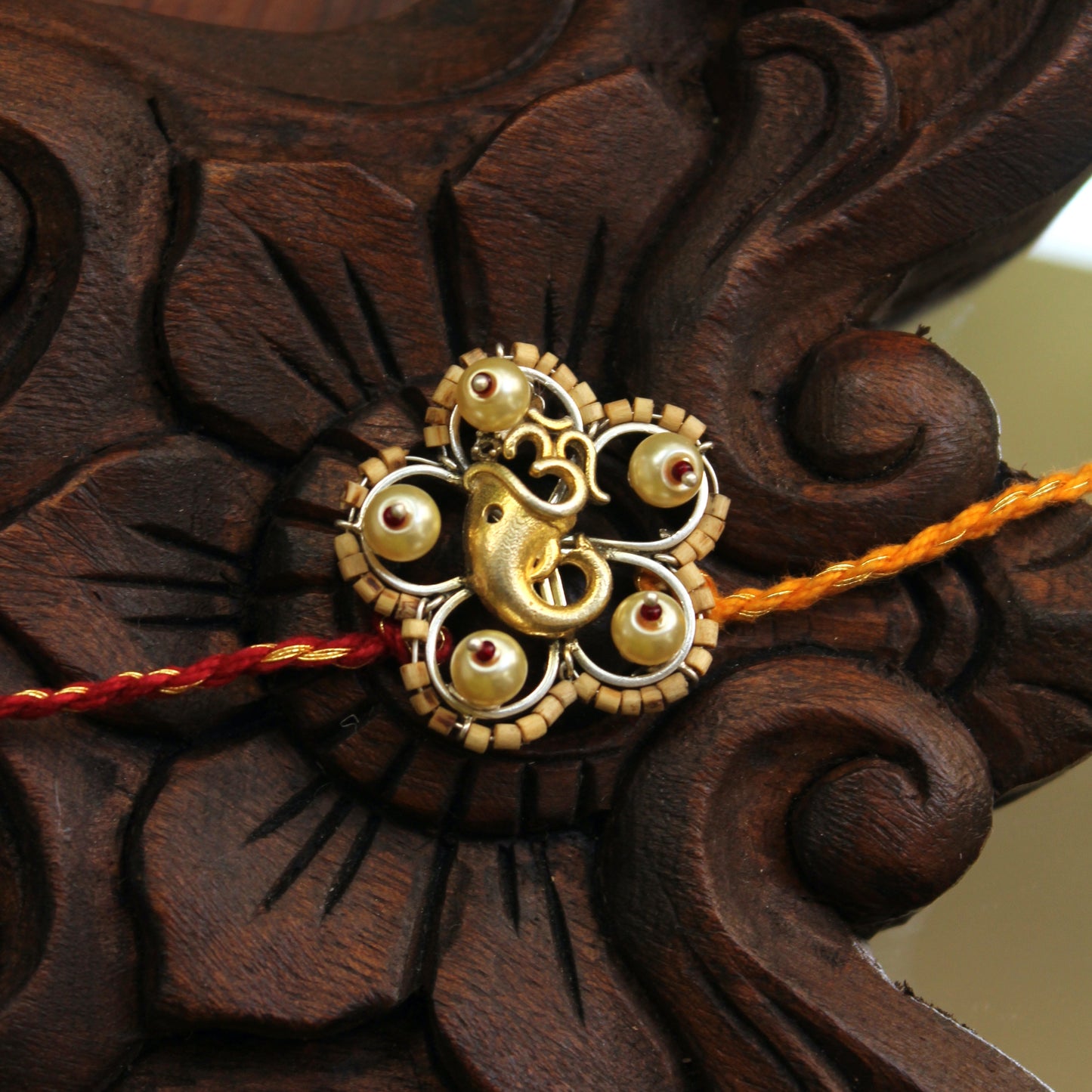 Flower Ganesh Rakhi