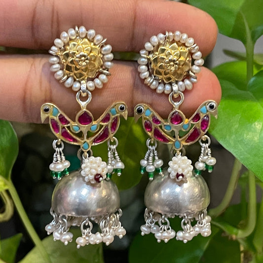 Jodi Jhumkas - Pink Birds