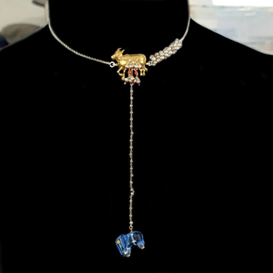 Rysa Choker Chain (Choice of coloured elephant available)