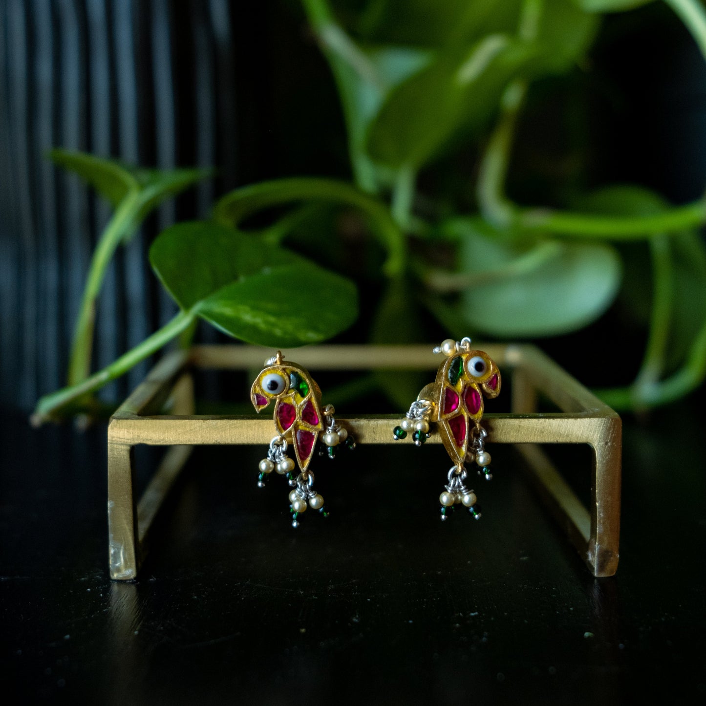 Panchi Studs (Red and blue Studs)