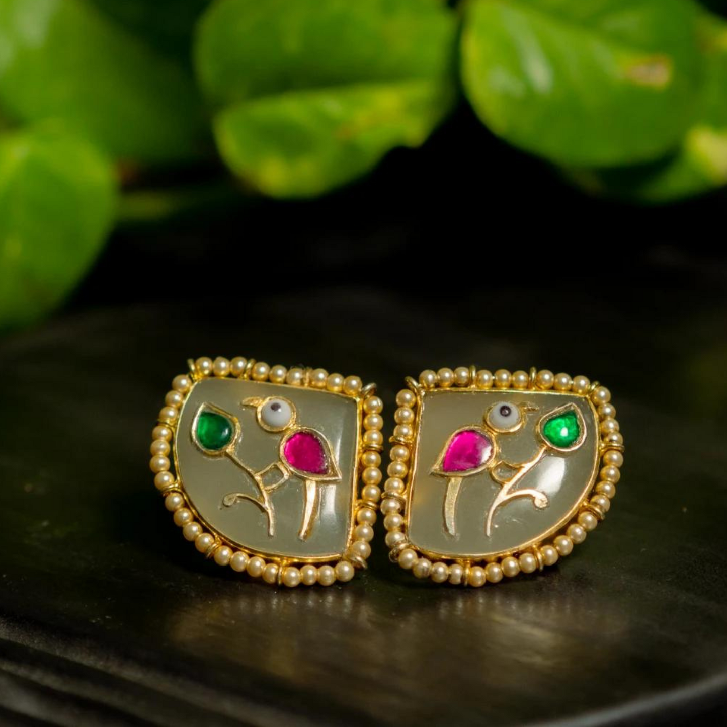 New Jade Studs