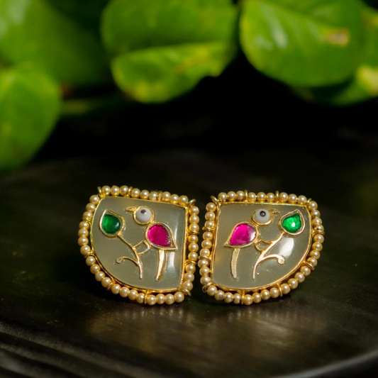 New Jade Studs